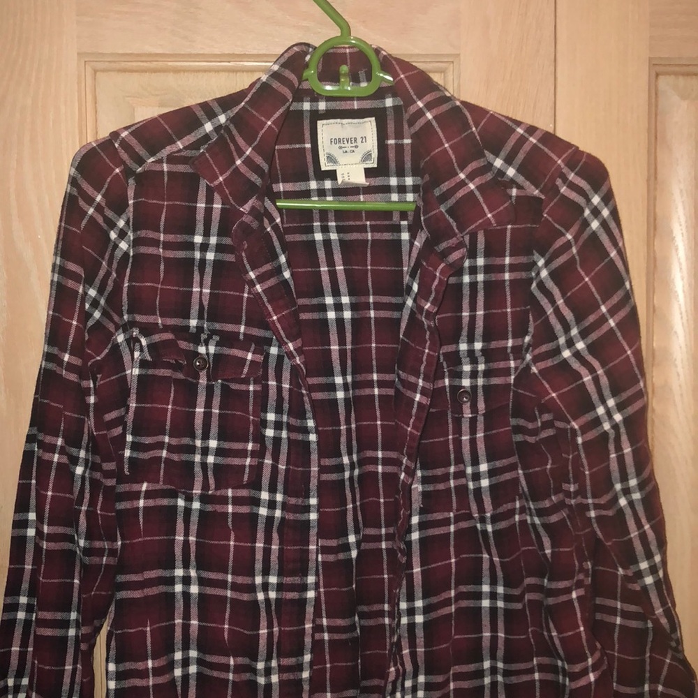 Red/black/white flannel - perfect for fall/winter!